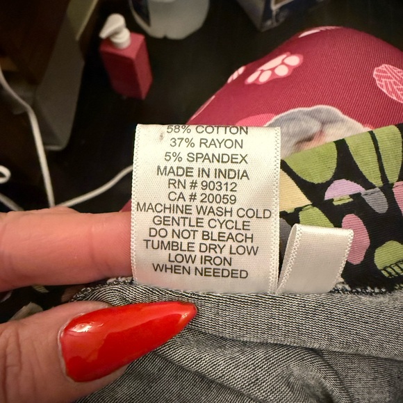 Parsley & Sage Layered Button Front Top Boho Artsy Print Size M - Picture 4 of 4